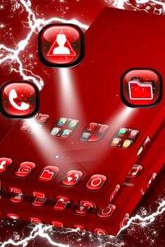Red Neon Launcher Theme screenshot 2