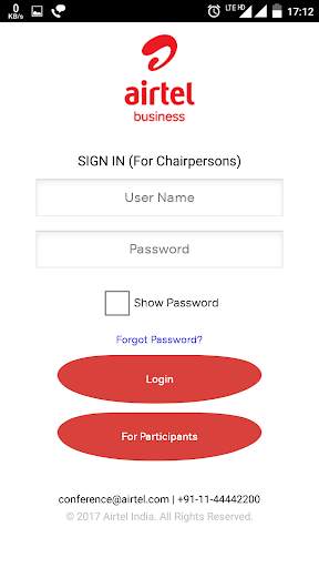 airtel Conferencing screenshot 1