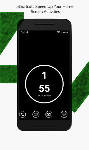 Mini Launcher  (black theme,mobile launcher 2019) screenshot 4