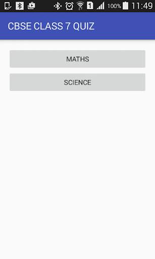 CBSE CLASS 7 QUIZ screenshot 1