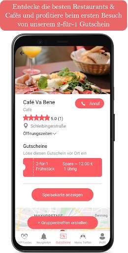 Foodys - Meet new people & Local restaurant deals screenshot 1