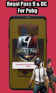 Win Royal Pass 9 & UC For Pubg screenshot 2