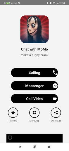 Momo scary fake call video and voice and chat screenshot 1