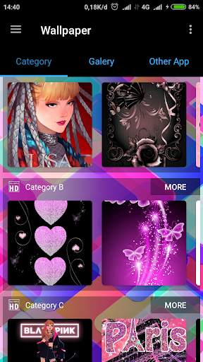 Black Pink Wallpaper screenshot 1