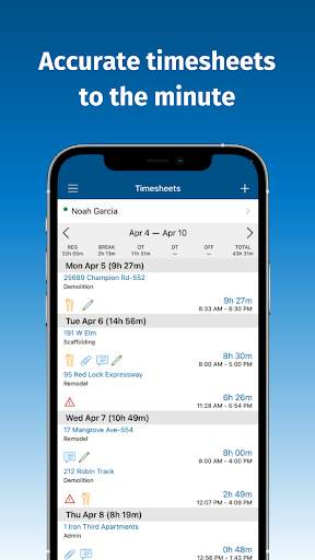 ClockShark - Mobile Time Clock screenshot 2