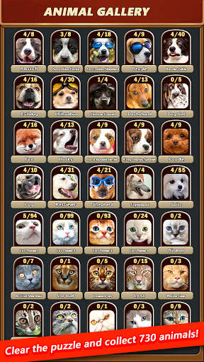 Animal match 3 Puzzle : 2021 Animal Calendar скриншот 6