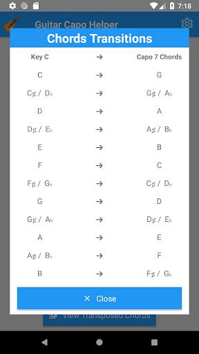 Guitar Capo Helper screenshot 2
