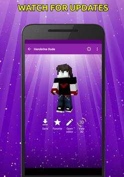 Herobrine Skins for Minecraft in 3D screenshot 3