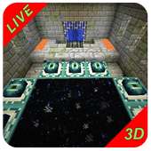 End Portal Live Minecraft Wallpaper logo