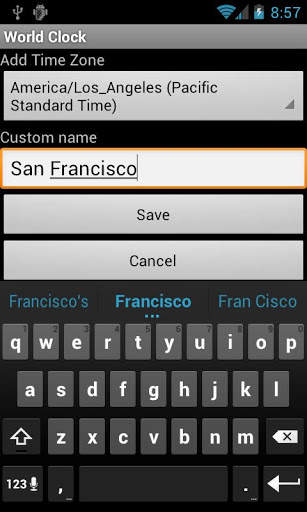 World Clock screenshot 2