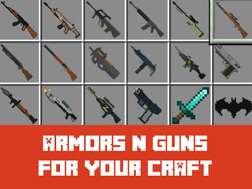 Weapon Mod for Minecraft PE screenshot 1