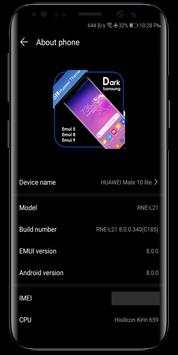 Galaxy S10 Dark theme for Huawei screenshot 4