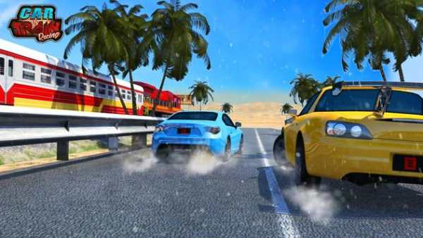 Car Vs Train - Racing Games screenshot 5