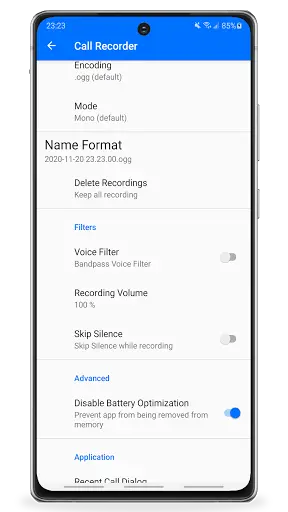 Automatic Call Recorder screenshot 2