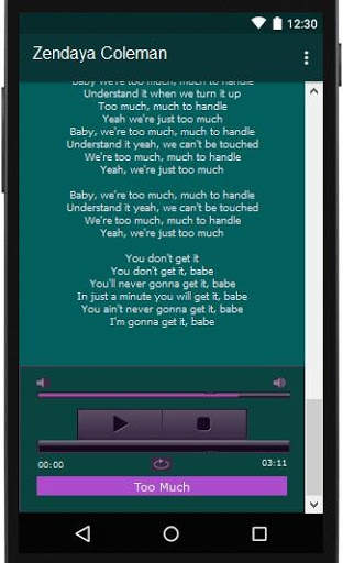 Zendaya Coleman Lyrics Music screenshot 4