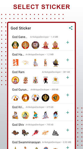 God  Stickers for WhatsApp hindi screenshot 2