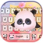 Pink panda Keyboard theme 10001003
