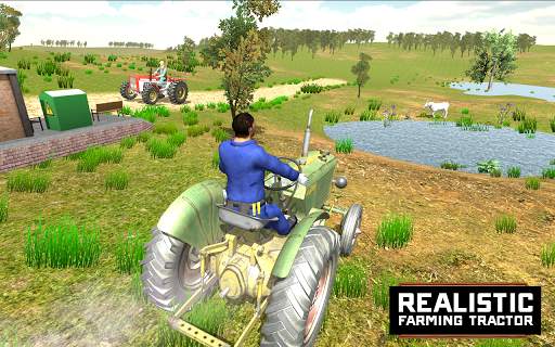Village Tractor Driving Sim 3D screenshot 2