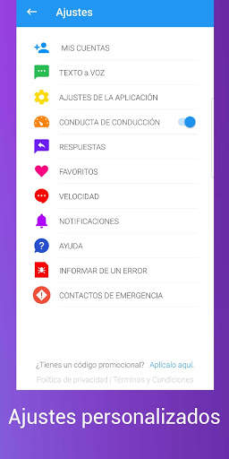 ping: texto a voz. Mensajes, e-mails en voz alta! screenshot 5