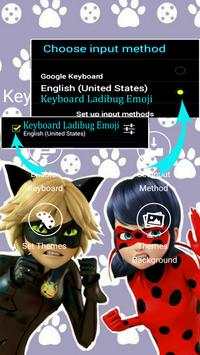 Wallpaper Ladibug Keyboard screenshot 1