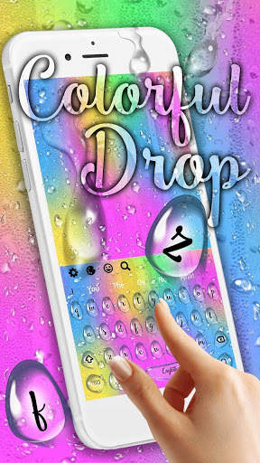 Colorful Water Drop Keyboard screenshot 2