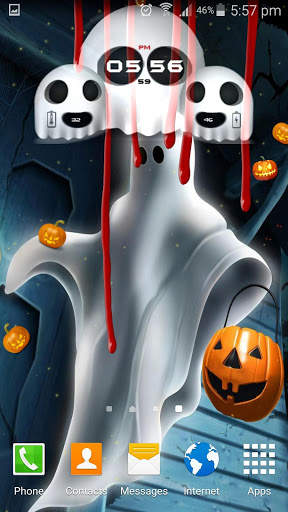 Halloween Clock Live Wallpaper screenshot 4