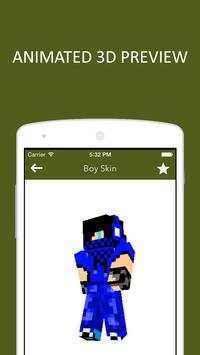 3D Boy Skins for Minecraft PE screenshot 3