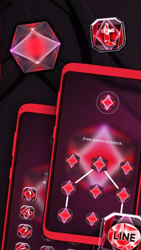 Red Diamond Launcher Theme скриншот 5