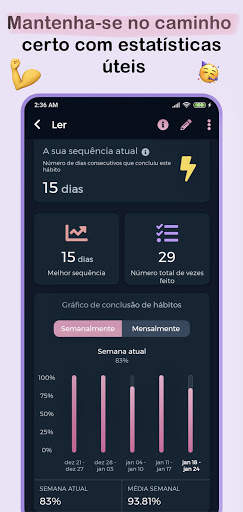 Habit360 : Lista de hábitos screenshot 4