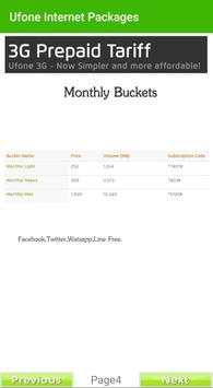 Ufone Internet Packages 2018 screenshot 4