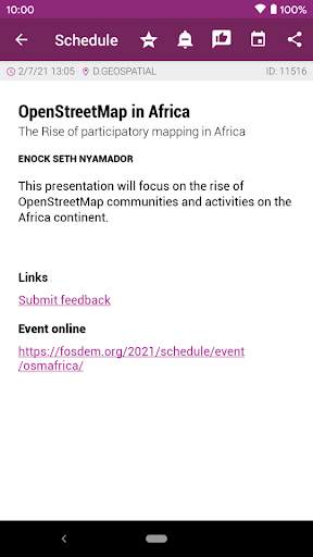 FOSDEM 2022 Schedule screenshot 2