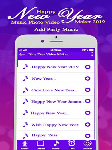 Happy New Year Music Photo Video Maker 2020 screenshot 8