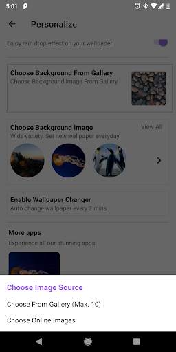 Live Wallpaper - Ripple & water drop effect screenshot 5
