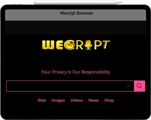 WECRIPT | Private, Fast, Safe & incognito Search 6 تصوير الشاشة