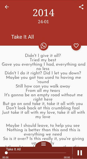 All Adele Songs Lyrics screenshot 2