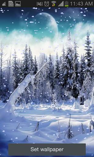 Snowfall Free Live Wallpaper screenshot 2