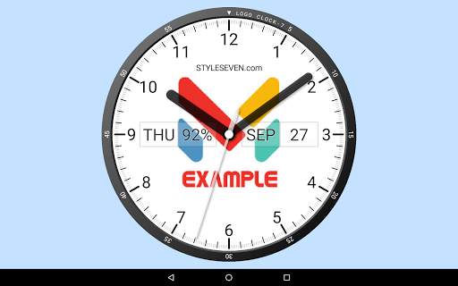 Logo Analog Clock Live Wallpaper-7 screenshot 9