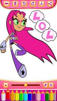 Teen Coloring Titans Go game screenshot 7