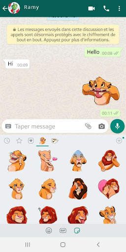 Cartoon Lion Stickers screenshot 1