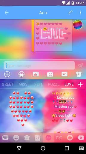 Love Art - Emoji Keyboard screenshot 8