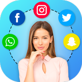 Talking GirlFriend Call &amp; SMS أيقونة