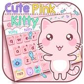 Cute Pink Kitty Keyboard 10001005