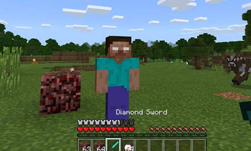 Herobrine skin for granny mcpe screenshot 1