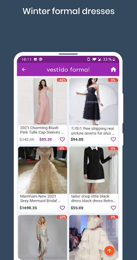 formal dresses for women shopping online app screenshot 1