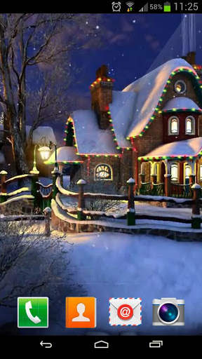White Christmas Live Wallpaper screenshot 1