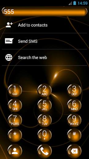 Dialer Theme Spheres Orange screenshot 3