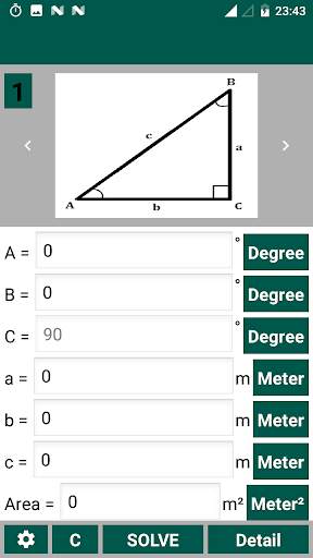 Trigonometry Calculator ( Triangle ) screenshot 2