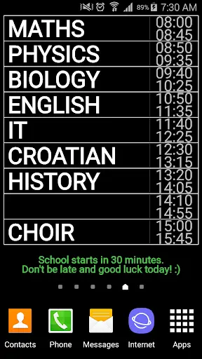 Timetable screenshot 3