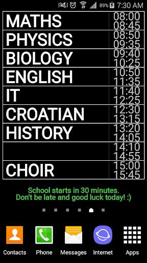 Timetable screenshot 3