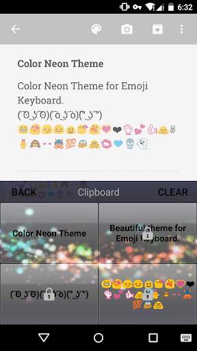 Color Neon Love Emoji Keyboard screenshot 4